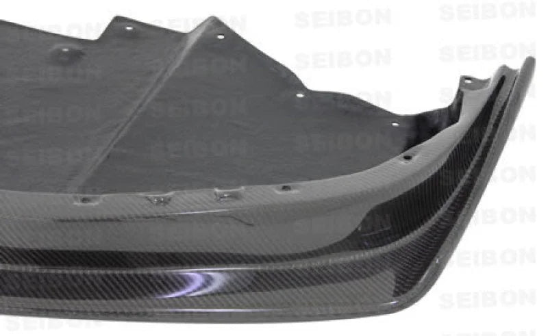 Seibon 09-10 Skyline R35 GT-R SS Carbon Fiber Front Lip - Back View