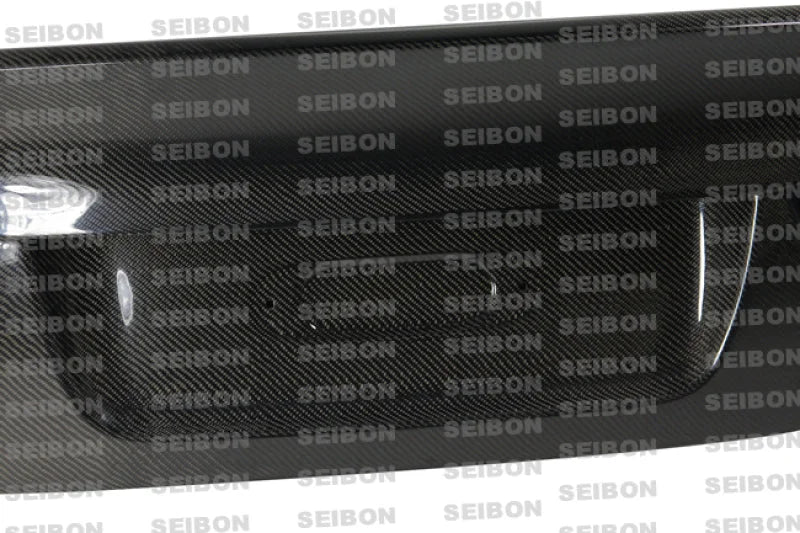 Seibon 09-11 BMW 3 Series 4Dr (Incl. M3) CSL-Style Carbon Fiber Trunk/Hatch Lid - Back View