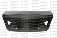 Load image into Gallery viewer, Seibon 09-11 BMW 3 Series 4Dr (Incl. M3) CSL-Style Carbon Fiber Trunk/Hatch Lid - Installation View