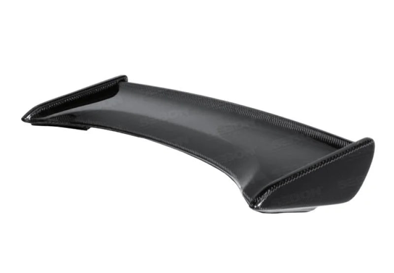Seibon 09-12 Nissan 370Z NS-Style Carbon Fiber Rear Spoiler - Side View