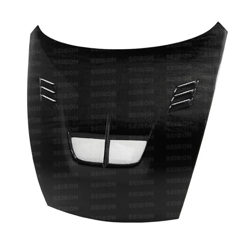 Seibon 09-12 Nissan 370z/Fairlady Z (Z34) BD-style Carbon Fiber Hood - Side View