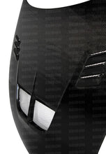 Load image into Gallery viewer, Seibon 09-12 Nissan 370z/Fairlady Z (Z34) BD-style Carbon Fiber Hood - Installation View
