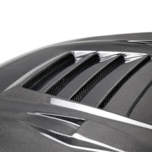 Load image into Gallery viewer, Seibon 09-12 Nissan GTR R35 DS-Style Carbon Fiber Hood - Side View