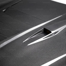 Load image into Gallery viewer, Seibon 09-12 Nissan GTR R35 DS-Style Carbon Fiber Hood - Back View
