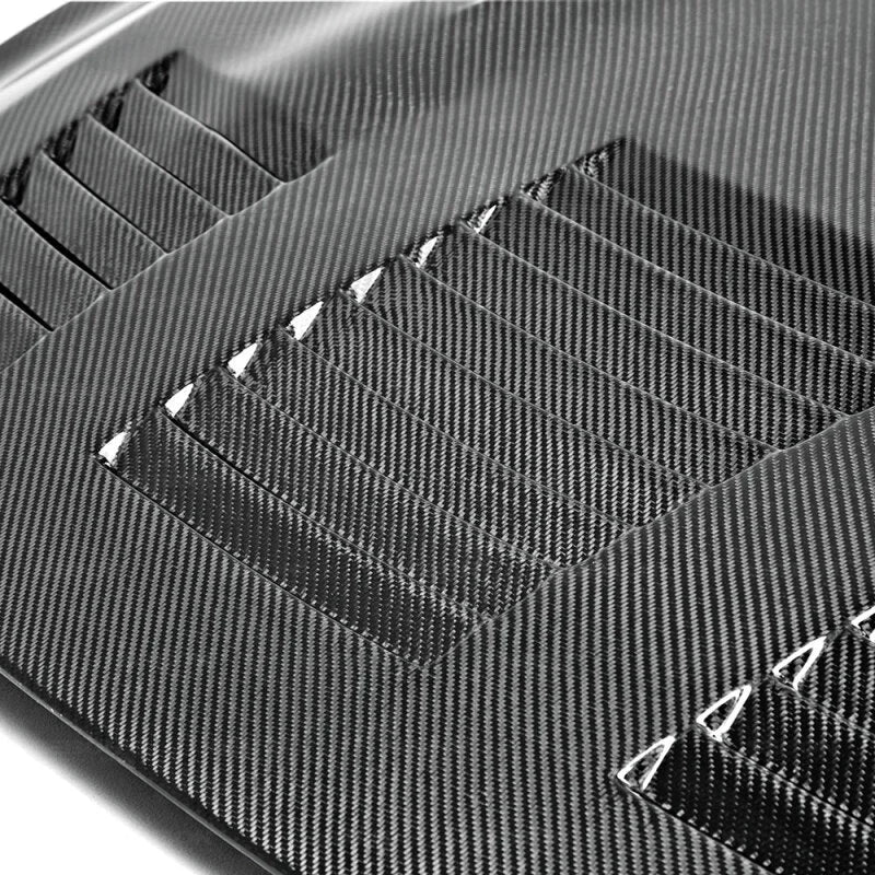 Seibon 09-12 Nissan GTR R35 GTII-Style Carbon Fiber Hood - Back View