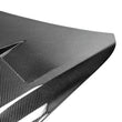 Load image into Gallery viewer, Seibon 09-12 Nissan GTR R35 GTII-Style Carbon Fiber Hood - Installation View