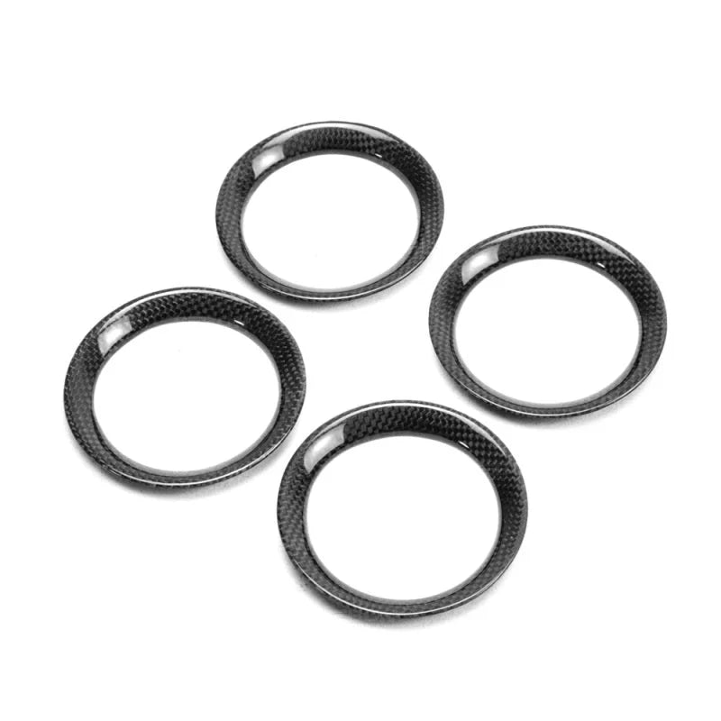 Seibon 09-14 Nissan GTR Carbon Fiber Interior Center Control Trim (6 pcs) - Side View