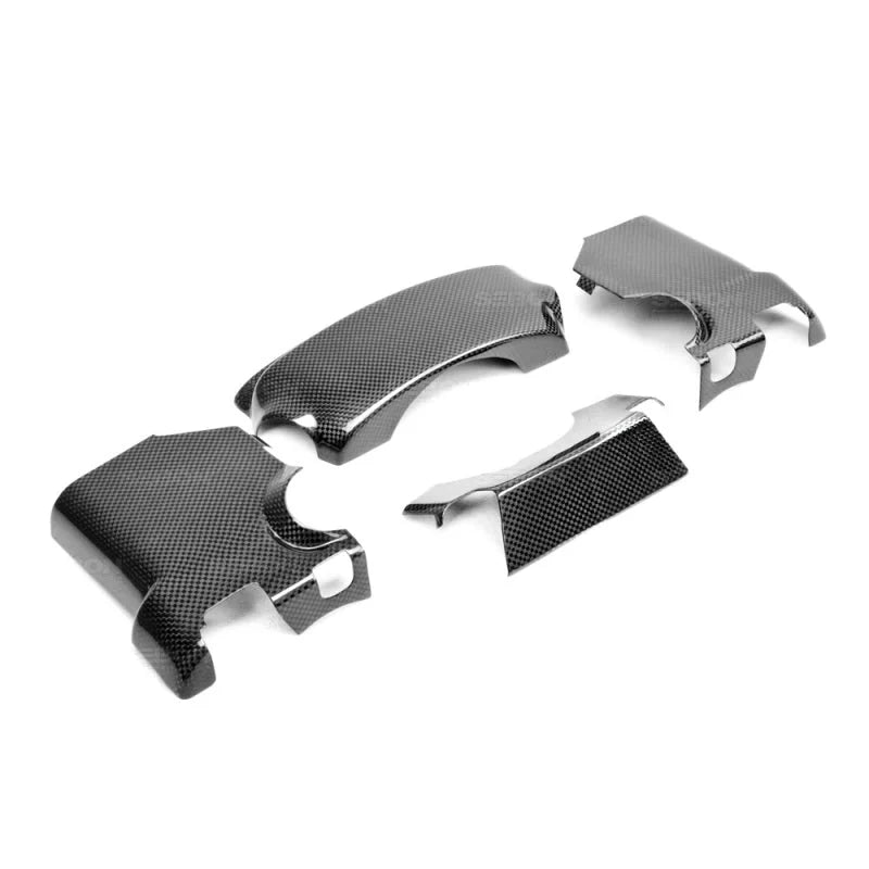 Seibon 09-14 Nissan GTR Carbon Fiber Steering Column Surround Trim - Side View
