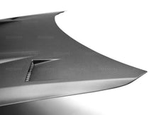 Load image into Gallery viewer, Seibon 09-15 Nissan GTR R35 GTII Dry Carbon Hood - Back View