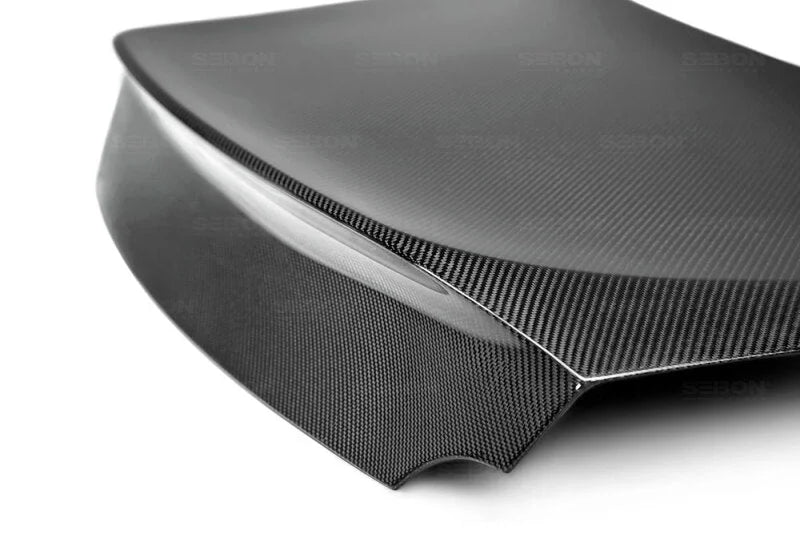 Seibon 09-17 Nissan GT-R R35 C Style Carbon Fiber Trunk Lid - Back View