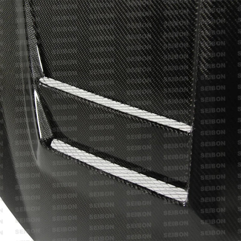 Seibon 10-11 VW Golf GTI 5K/MK6 DV Carbon Fiber Hood - Detail View