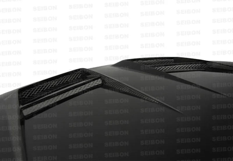 Seibon 10-11 VW Golf GTI 5K/MK6 DV Carbon Fiber Hood w/ Shaved Emblem - Main Product View