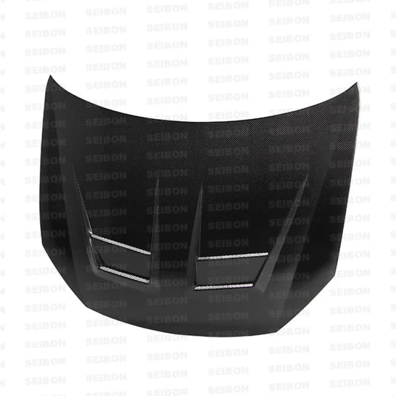Seibon 10-11 VW Golf GTI 5K/MK6 DV Carbon Fiber Hood w/ Shaved Emblem - Detail View
