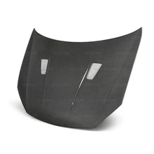 Load image into Gallery viewer, Seibon 10-11 VW Golf GTI 5K/MK6 TM Carbon Fiber Hood w/ Shaved Emblem - Side View