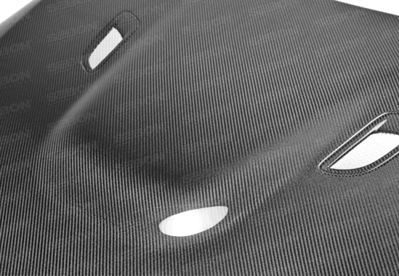 Seibon 10-12 BMW E92 2DR LCI BM Style Carbon Fiber Hood - Back View