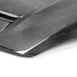 Load image into Gallery viewer, Seibon 10-12 Mazda MazdaSpeed3 OEM Style Carbon Fiber Hood - Back View