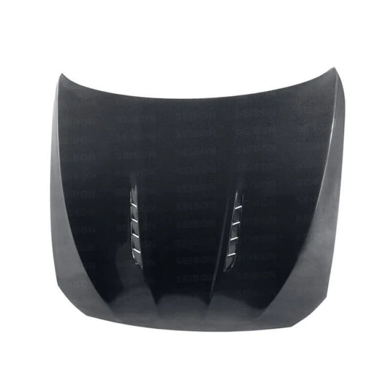 Seibon 10-13 BMW 5 Series and M5 Series (F10) BT-Style Carbon Fiber Hood - Installation View