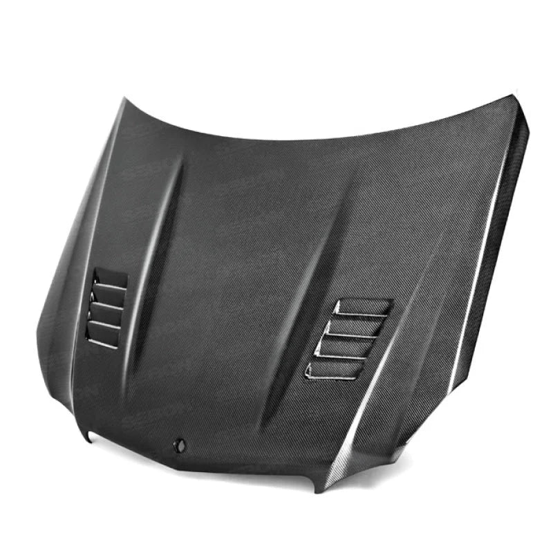Seibon 10-13 Mercedes Benz E-Class Ct-Style Carbon Fiber Hood - Side View