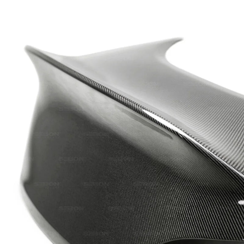 Seibon 10-16 Hyundai Genesis 2 Door C-style Carbon Fiber Trunk Lid - Back View