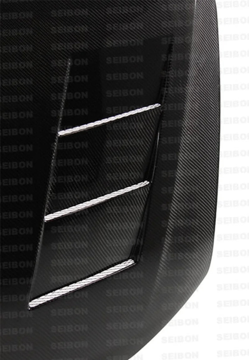 Seibon 11-13 Scion tC (AGT20L) TS-style Carbon Fiber Hood (Does not fit 14) - Side View