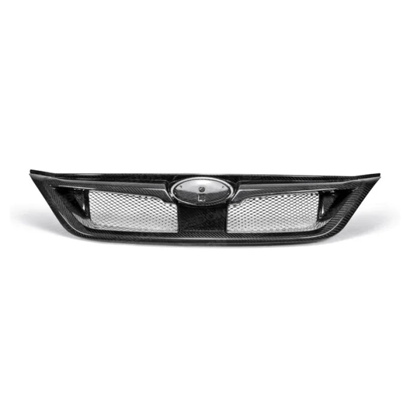 Seibon 11-13 Subaru Impreza/WRX/STi Carbon Fiber Front Grill - Back View