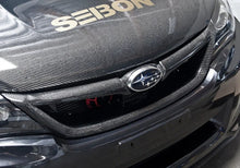 Load image into Gallery viewer, Seibon 11-13 Subaru Impreza/WRX/STi Carbon Fiber Front Grill - Installation View