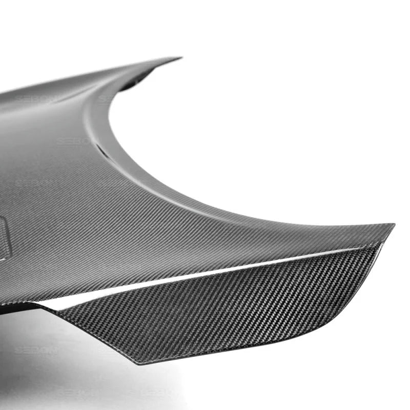 Seibon 11-14 Nissan Juke GTR Style Carbon Fiber Hood - Installation View