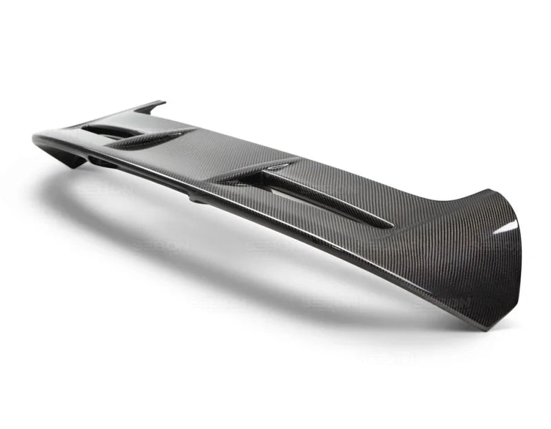 Seibon 11-15 Ford Fiesta (Hatchback) ST-Style Carbon Fiber Rear Spoiler - Back View