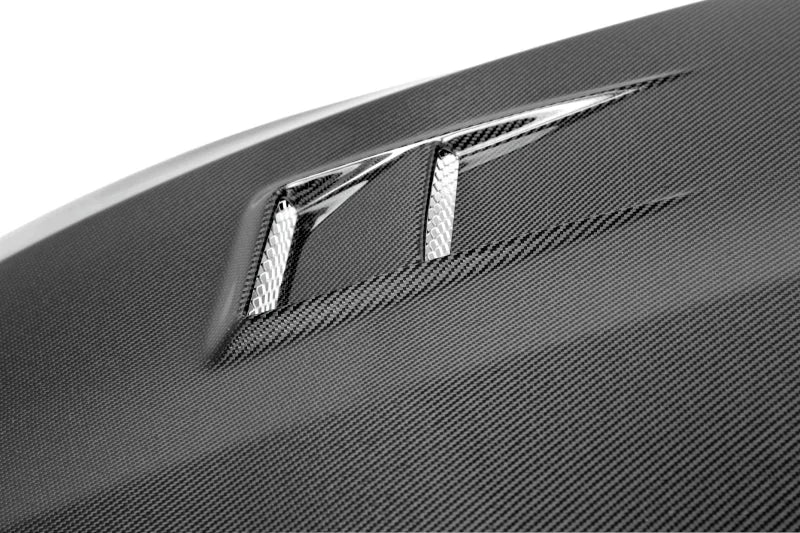 Seibon 11 BMW F20/F22 DV-Style Carbon Fiber Hood - Side View