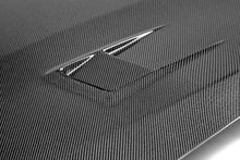 Load image into Gallery viewer, Seibon 11 BMW F20/F22 DV-Style Carbon Fiber Hood - Back View