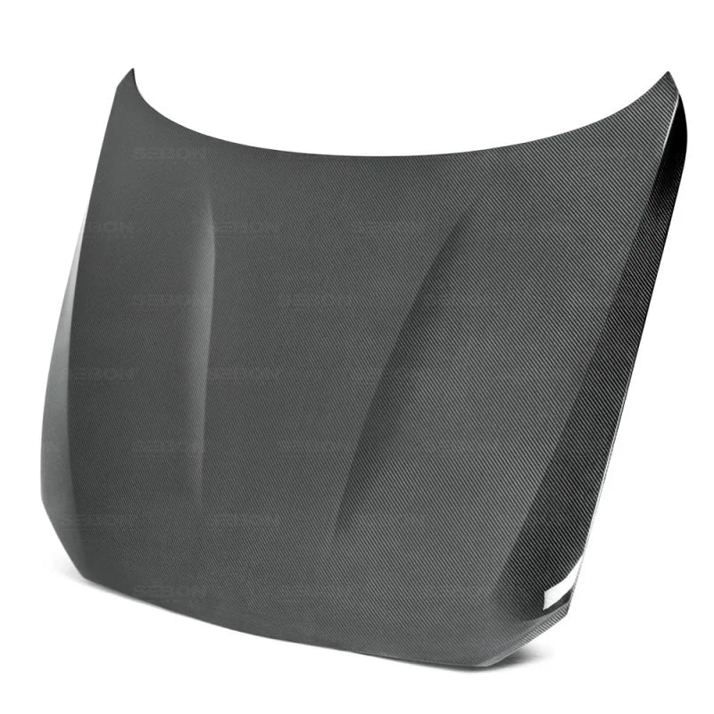 Seibon 11 BMW F20/F22 OE-Style Carbon Fiber Hood - Side View