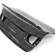Load image into Gallery viewer, Seibon 12-13 BMW F30 CSL Style Carbon Fiber Trunk - Shaved - Side View