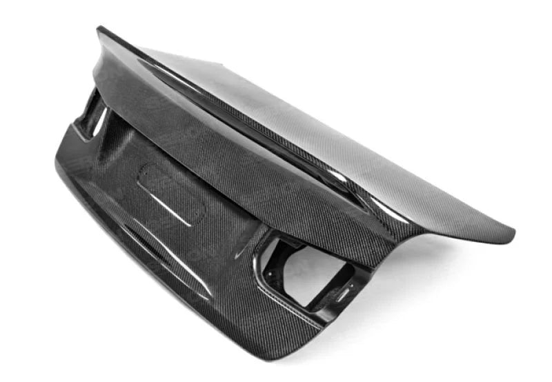 Seibon 12-13 BMW F30 CSL Style Carbon Fiber Trunk - Shaved - Side View