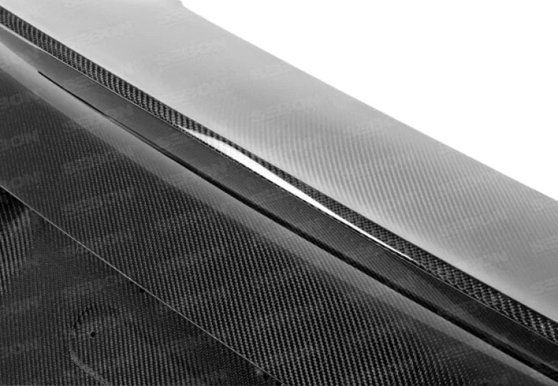 Seibon 12-13 BMW F30 CSL Style Carbon Fiber Trunk - Shaved - Additional View 7