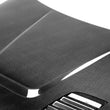 Load image into Gallery viewer, Seibon 12-13 BMW F30 GTR-Style Carbon Fiber Hood - Back View