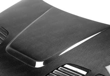 Load image into Gallery viewer, Seibon 12-13 BMW F30 GTR-Style Carbon Fiber Hood - Back View