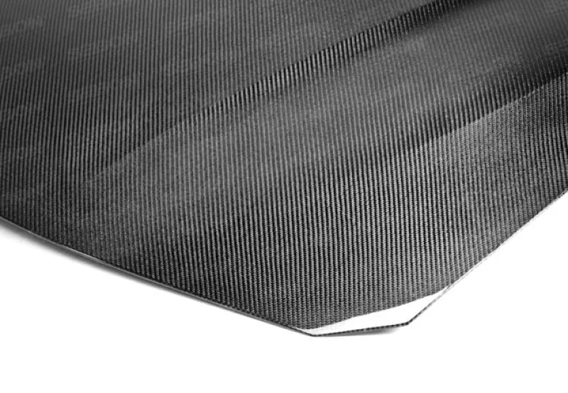 Seibon 12-13 BMW F30 OEM-Style Carbon Fiber Hood - Back View