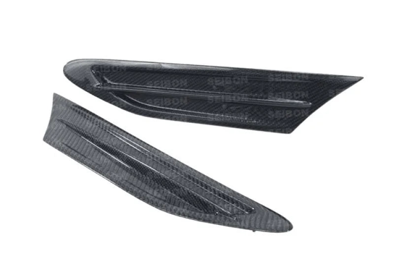 Seibon 12-13 BRZ/FRS BR Style Carbon Fiber Fender Ducts (Pair) - Side View