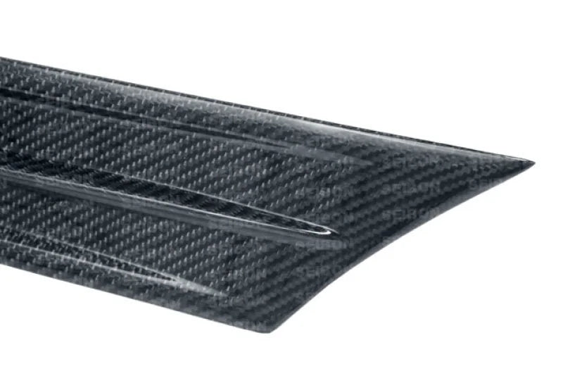 Seibon 12-13 BRZ/FRS BR Style Carbon Fiber Fender Ducts (Pair) - Detail View