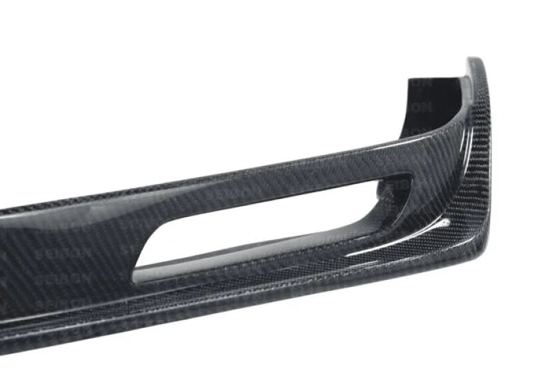 Seibon 12-13 BRZ/FRS KC Style Carbon FIber Front Lip - Back View