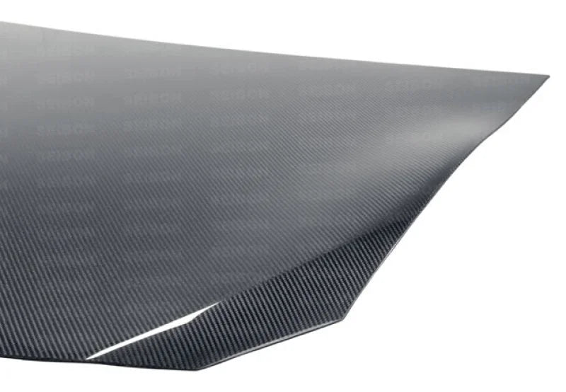 Seibon 12-13 BRZ/FRS OEM Carbon Fiber Hood - Installation View