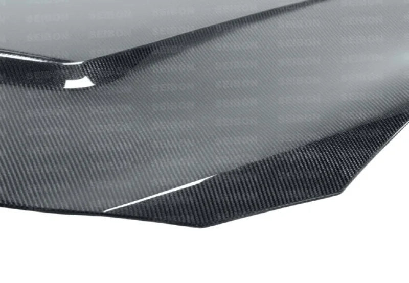 Seibon 12-13 BRZ/FRS VS Style Carbon Fiber Hood - Side View
