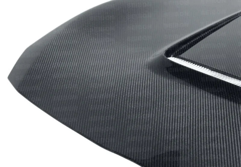 Seibon 12-13 BRZ/FRS VS Style Carbon Fiber Hood - Installation View