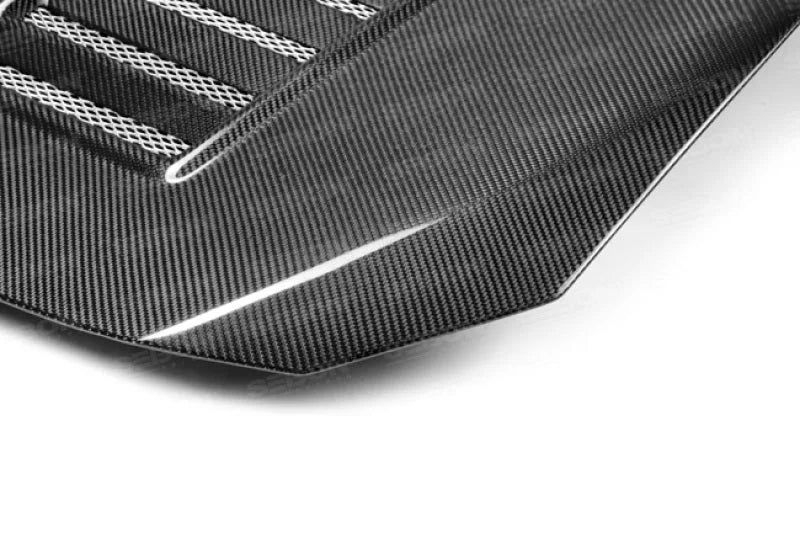 Seibon 12-13 BRZ/FRS VT Style Carbon Fiber Hood - Installation View