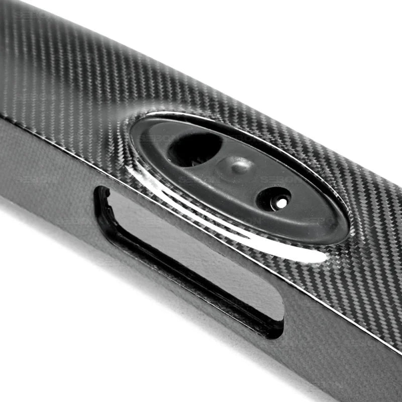 Seibon 12-13 Ford Focus 4 Door Carbon Fiber Tail Garnish - Additional View 5
