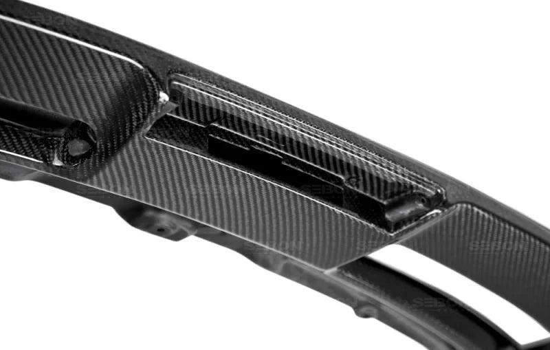 Seibon 12-13 Ford Focus OEM Style Carbon Fiber Rear Spoiler - Installation View