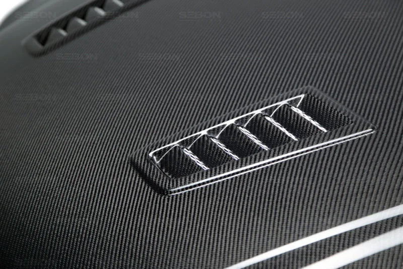 Seibon 12-13 Ford Focus RS-Style Carbon Fiber Hood - Additional View 6