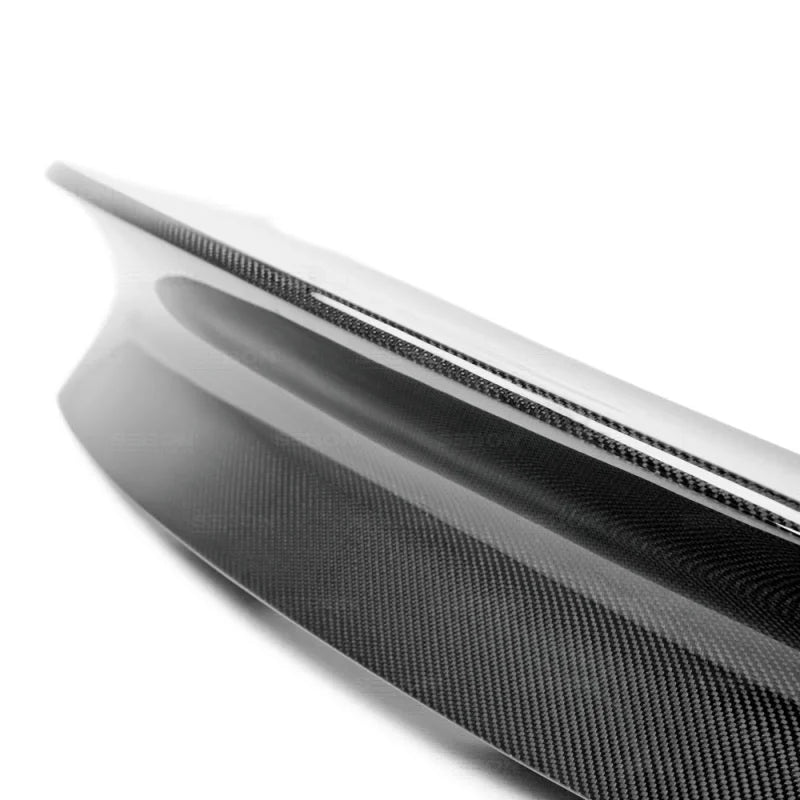 Seibon 12-13 Honda Civic 2DR C-Style Carbon Fiber Rear Spoiler - Back View