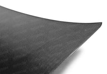Load image into Gallery viewer, Seibon 12-13 Honda Civic 2dr OEM-Style Carbon Fiber Hood - Installation View