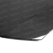 Load image into Gallery viewer, Seibon 12-13 Honda Civic 4Dr OEM-Style Carbon Fiber Hood (4Dr Only) - Back View
